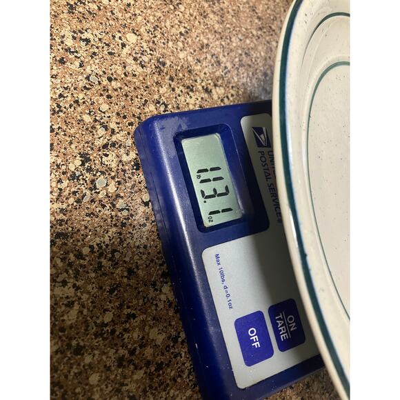 Tienshen Country Crock 11" Dinner Plate Green Crock Flecks Vintage Discontinued - Picture 6 of 7